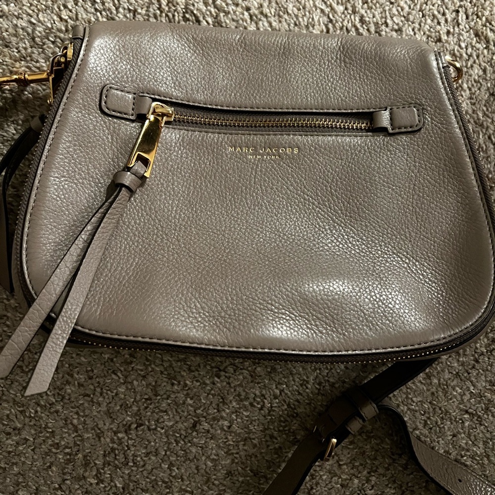 Marc Jacobs Taupe Leather Crossbody